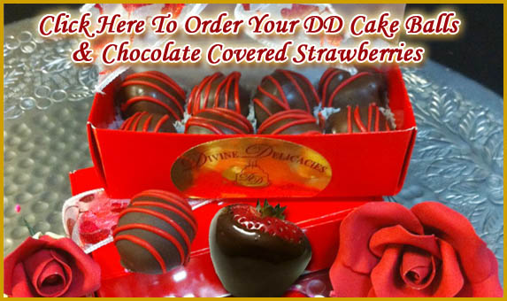 Order DD Cake Balls, Chocolate Covered Strawberries
