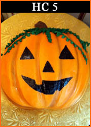 Halloween Pumpkin Cutout Cake